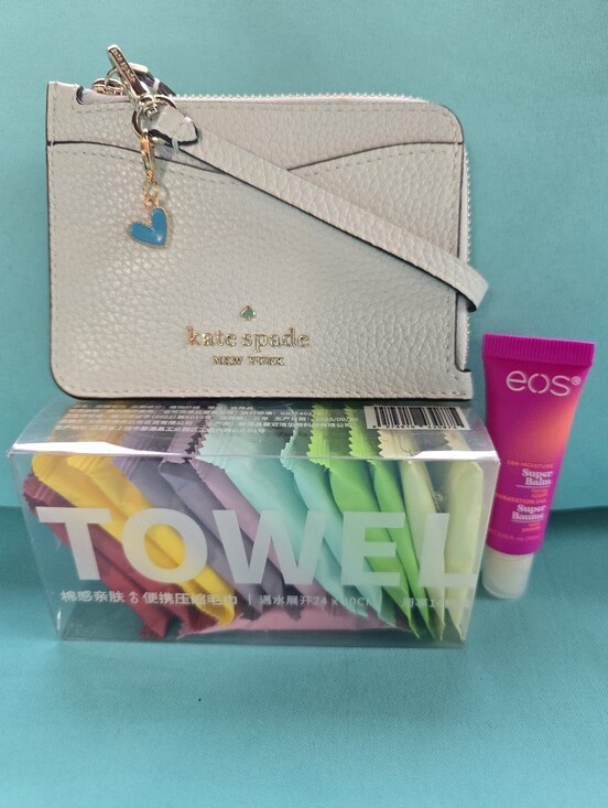 kate spade Accessories - Kate Spade Leather Wristlet Card Holder with Key Ring 4 pc bundle
